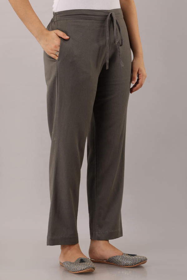 Grey  Flex Pant