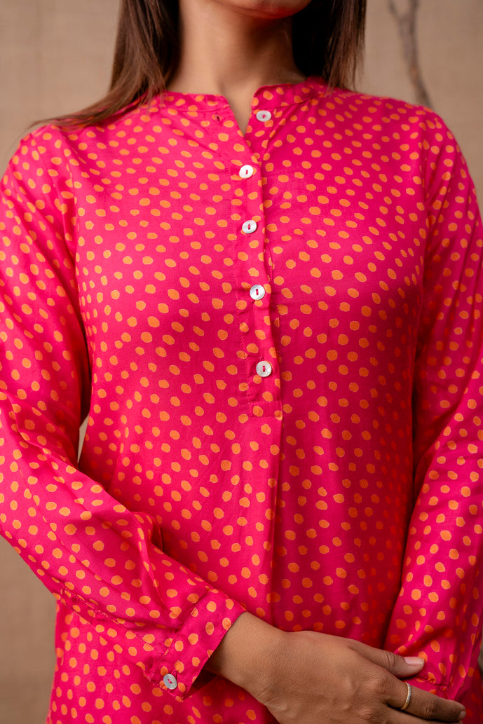 Rani Polka Dot Muslin Co-Ord Set
